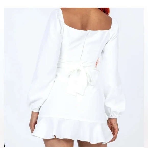 Josephina Mini Dress White- Size 8 - Picture 2 of 7